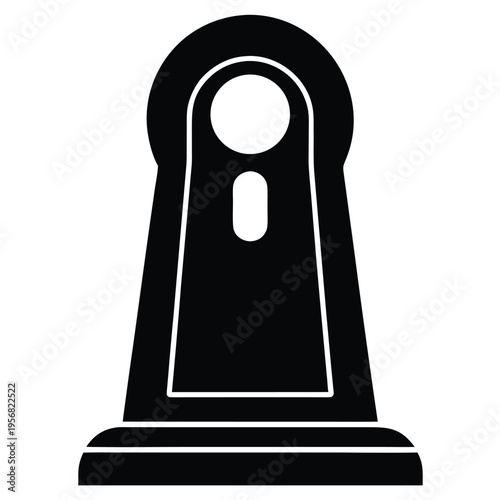 Door stopper icon on a white background