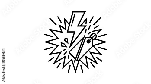 Price Drop Explosion Icon