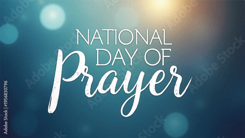 National Day of Prayer vector graphic