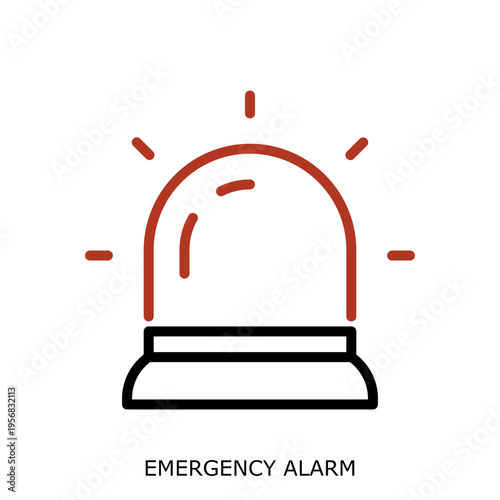 EmergencyAlarm Icon - Health Safety Environment HSE Industrial Safety Symbol