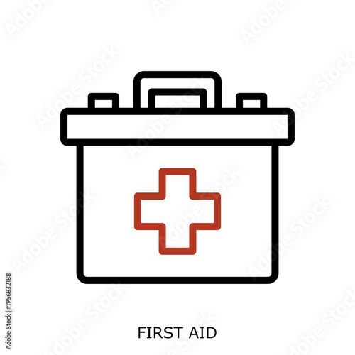 FirstAid Icon - Health Safety Environment HSE Industrial Safety Symbol