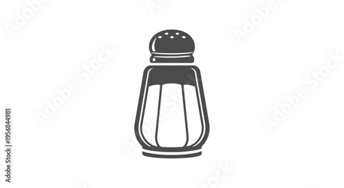 Salt Shaker Illustration Simple Design.