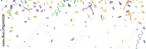 Colorful Confetti Explosion, Transparent PNG Vector Graphics for Celebrations and Parties