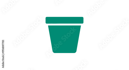 Green Pot or Container Illustration.