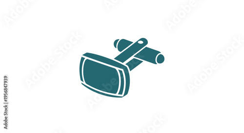 Virtual Reality Headset and Controllers Illustration.