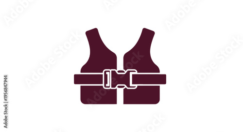 Life Jacket Illustration Safety Equipment Design.