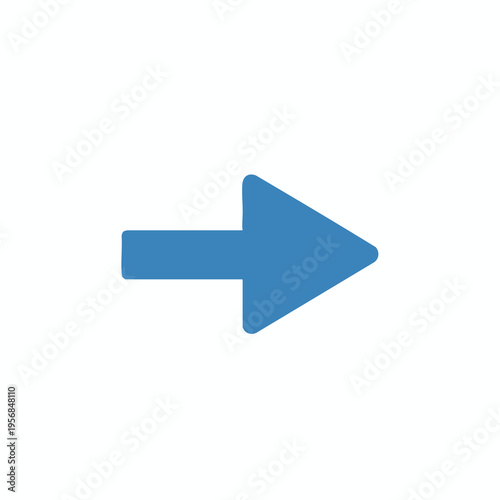A simple blue arrow points directly to the right