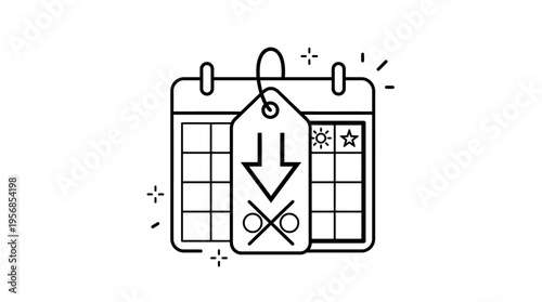 Discounted Calendar Schedule with Ticketing Tag