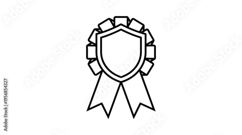 Shield Award Ribbon Icon
