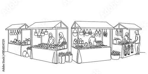 Continuous line drawing of open magic book with stars and galaxy