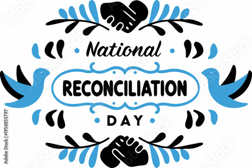 NATIONAL RECONCILIATION DAY vector illustration isolated on white background