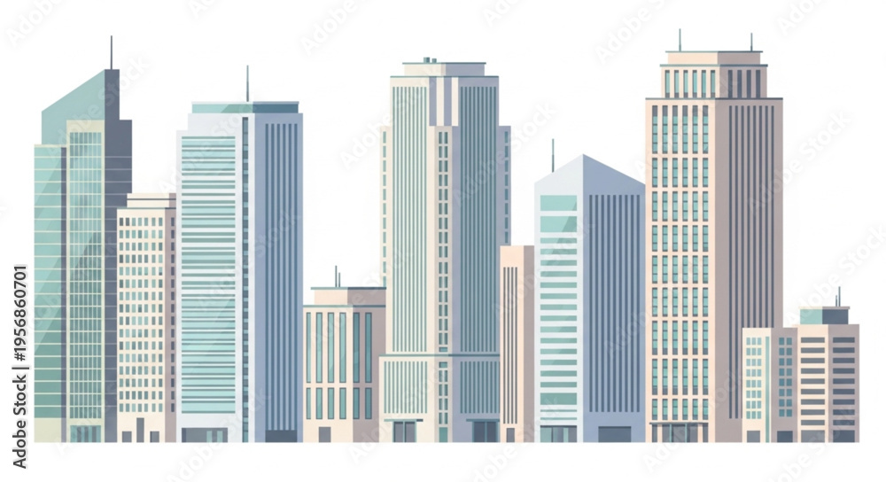 Fototapeta premium modern city skyline