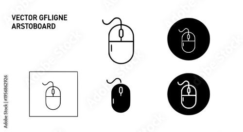 Simple Computer Mouse Icons