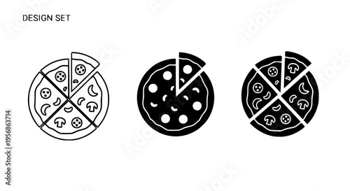 Pizza Slice Design Set