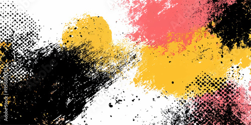 Abstract paint splash textures in vibrant hues create a dynamic and visually stimulating backdrop for graphic design projects.