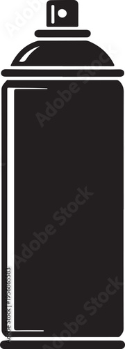Spray paint can silhouette icon for graffiti and street art design