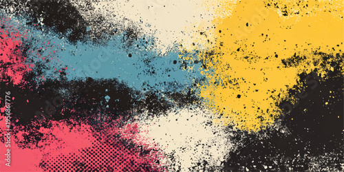 Abstract a vibrant and chaotic symphony of color bursts, creating an artistic explosion of dynamic energy. It is a powerful display of raw, expressive art.