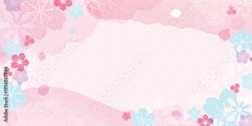 Spring Japanese Cherry blossom flower background vector. Sakura floral Wallpaper design of elegant gold line cherry blossom flower, branch. Illustration for banner, wall decoration, backdrop, ads.