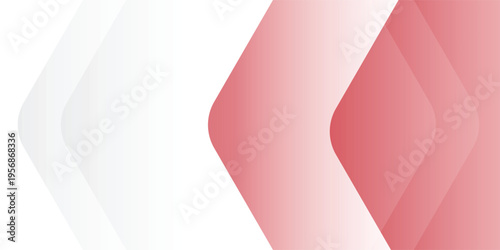 White background with abstract red grey square decoration. Vector illustration for modern presentation background,