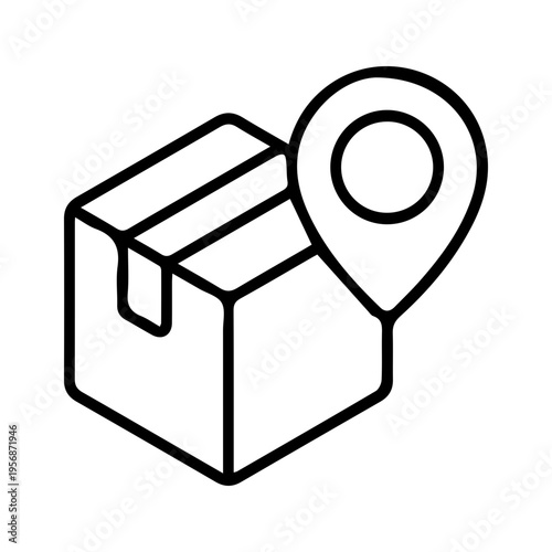 Package delivery tracking icon