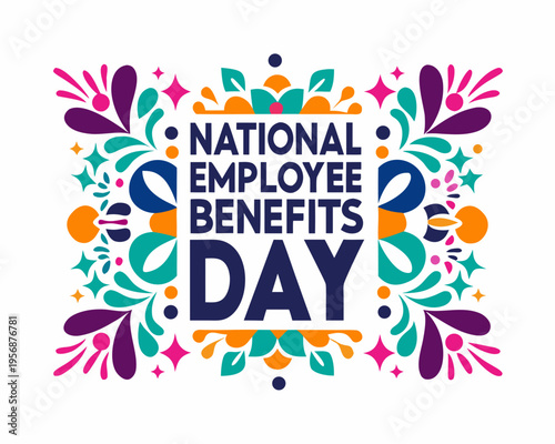 Employee Benefits Day Vector, Workplace Perks and HR Concept Illustration
