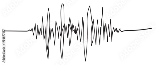 Sine Wave Pattern Vector – Abstract Data Visualization Background for Analytics and Technology Design