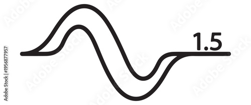 Sine Wave Pattern Vector – Abstract Data Visualization Background for Analytics and Technology Design