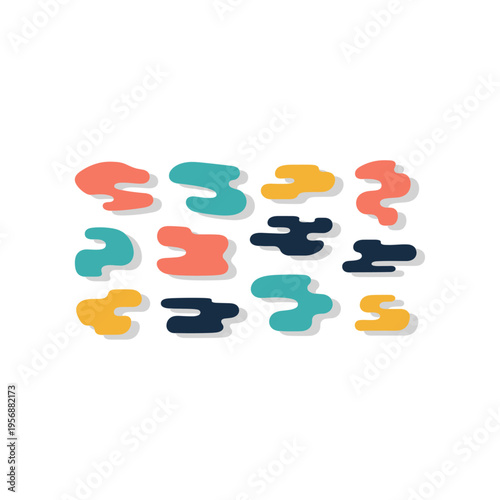 Colorful question mark puzzle pieces.