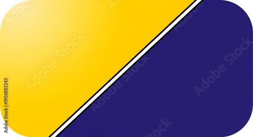 Yellow and Blue Abstract Shape.