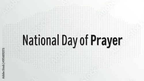 National Day of Prayer vector graphic