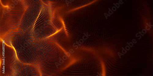 Dynamic abstract fractal burst design featuring glowing light waves and futuristic energy patterns on a dark space backdrop
