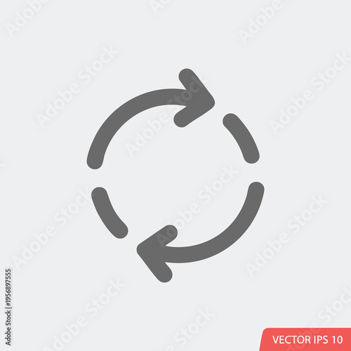 Gray circular arrows indicating refresh or repeat