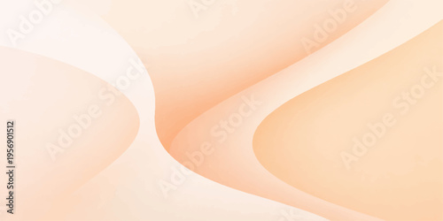 Abstract background vector illustration of soft pink silk fabric flowing over a slim woman's back and skin texture to create a beautiful satin textile wave design