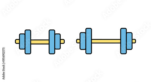 Dumbbells for strength training exercises.