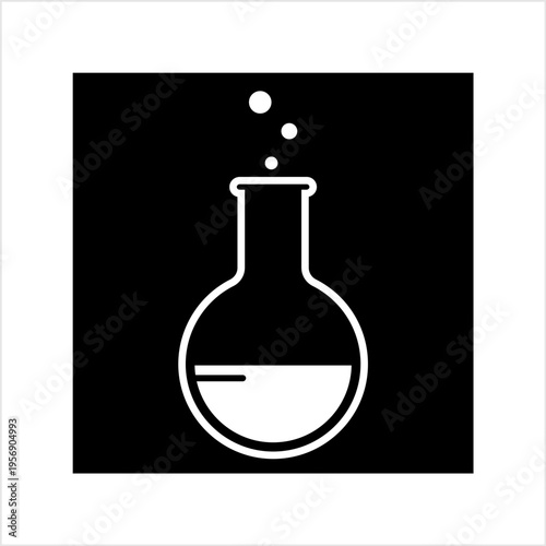 Laboratory Glass Beaker Icon Design