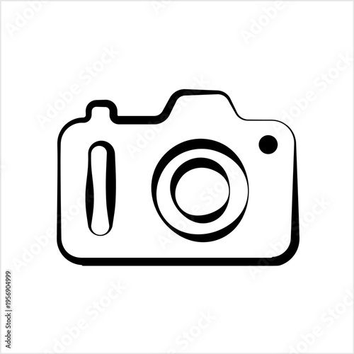 Camera Icon Design, Camera Isolated Symbol