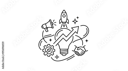 Business Growth and Startup Concept