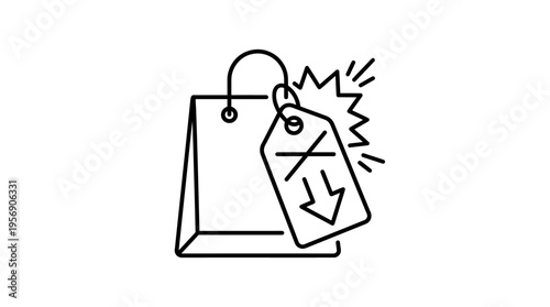 Sale Shopping Bag Icon