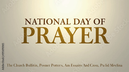 National Day of Prayer vector illustration