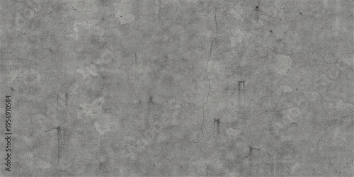Aged dark gray concrete wall texture with a rough grunge surface and vintage stone patterns creates a dirty weathered cement backdrop for architectural design