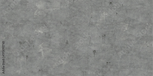 Rough gray concrete wall background with an aged grunge texture and a blank weathered cement surface showing a vintage dirty stone pattern