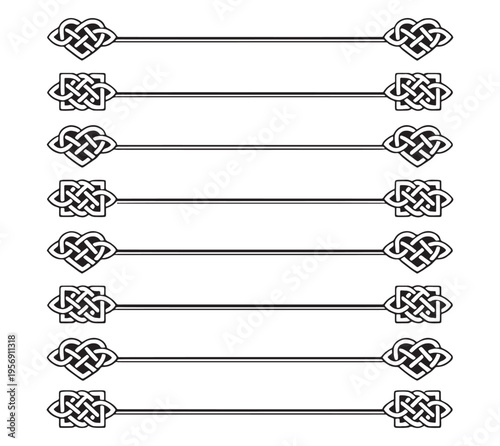 Celtic Knot Decorative Dividers and Borders Set