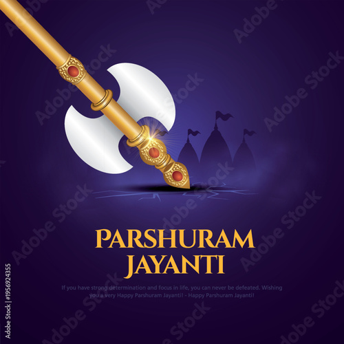 Vector illustration of Lord Parshuram Weapon for Parshuram Jayanti.