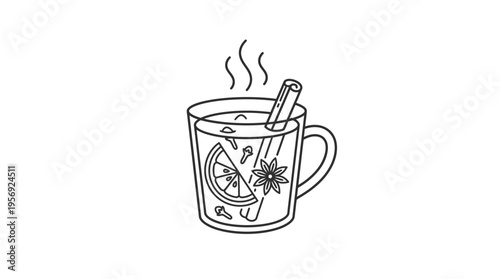 Cozy Mulled Wine in a Mug