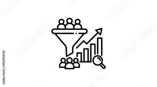 Sales Funnel and Business Growth Concept