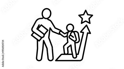 Mentorship Guiding A Child Towards Success