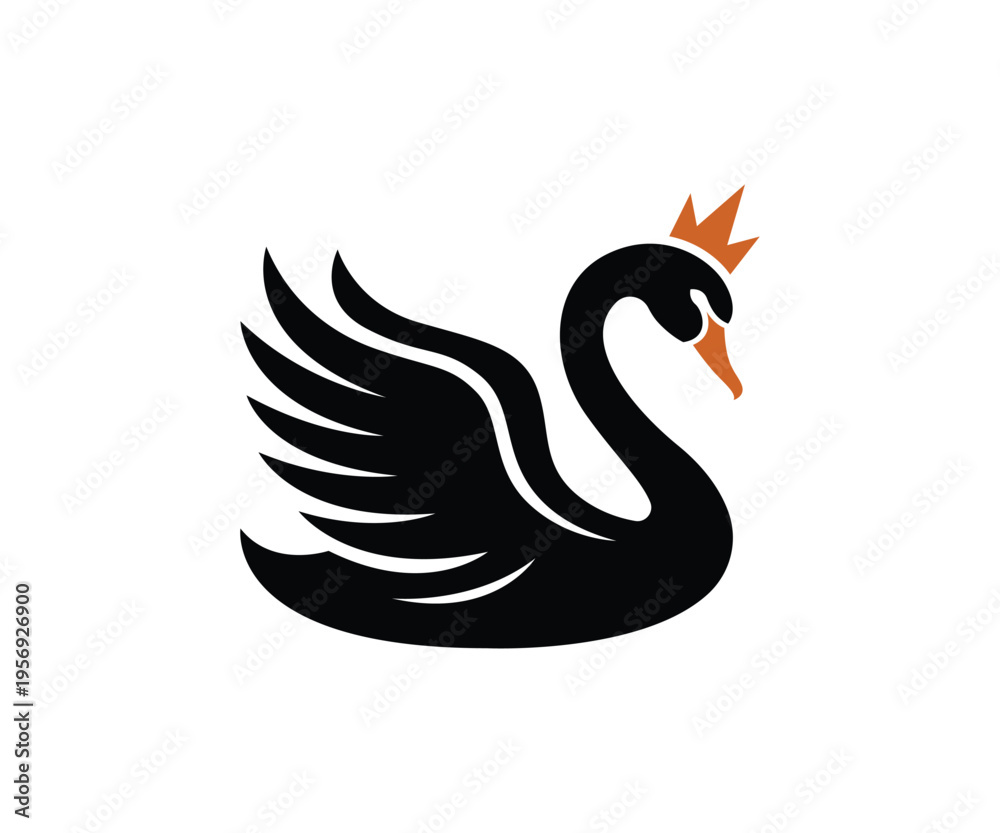 Fototapeta premium Swan Queen Logo