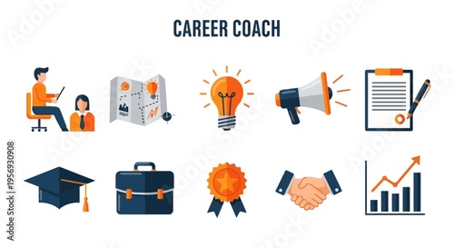 Career Coach Professional Development Concept.