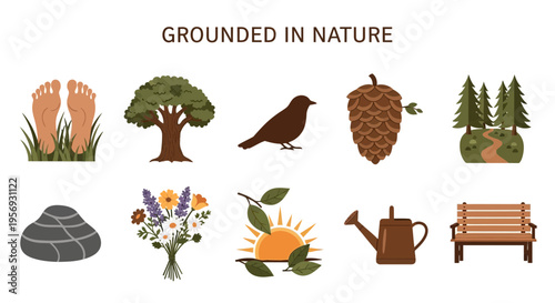 Grounded in Nature Icons Collection.