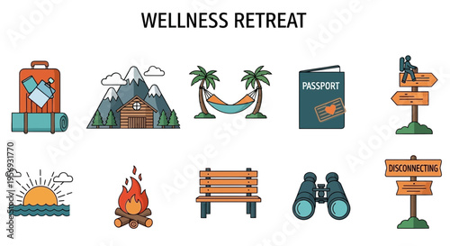 Wellness retreat getaway vacation relaxation.